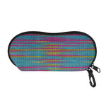 Colorful Knitted Pattern Print Glasses Case