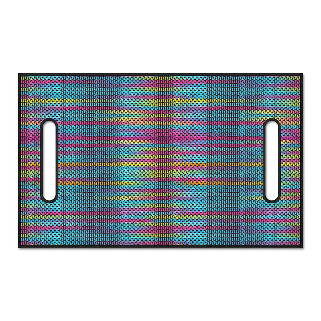 Colorful Knitted Pattern Print Golf Cart Seat Cover