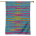 Colorful Knitted Pattern Print House Flag