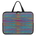 Colorful Knitted Pattern Print Laptop Sleeve With Handle