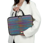 Colorful Knitted Pattern Print Laptop Sleeve With Handle