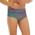 Colorful Knitted Pattern Print Men's Briefs