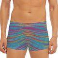 Colorful Knitted Pattern Print Men's Short Boxer Briefs