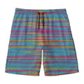 Colorful Knitted Pattern Print Men's Swim Trunks