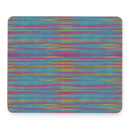 Colorful Knitted Pattern Print Mouse Pad