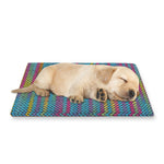 Colorful Knitted Pattern Print Pet Cooling Mat Cover