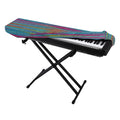 Colorful Knitted Pattern Print Piano Keyboard Cover