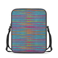 Colorful Knitted Pattern Print Rectangular Crossbody Bag
