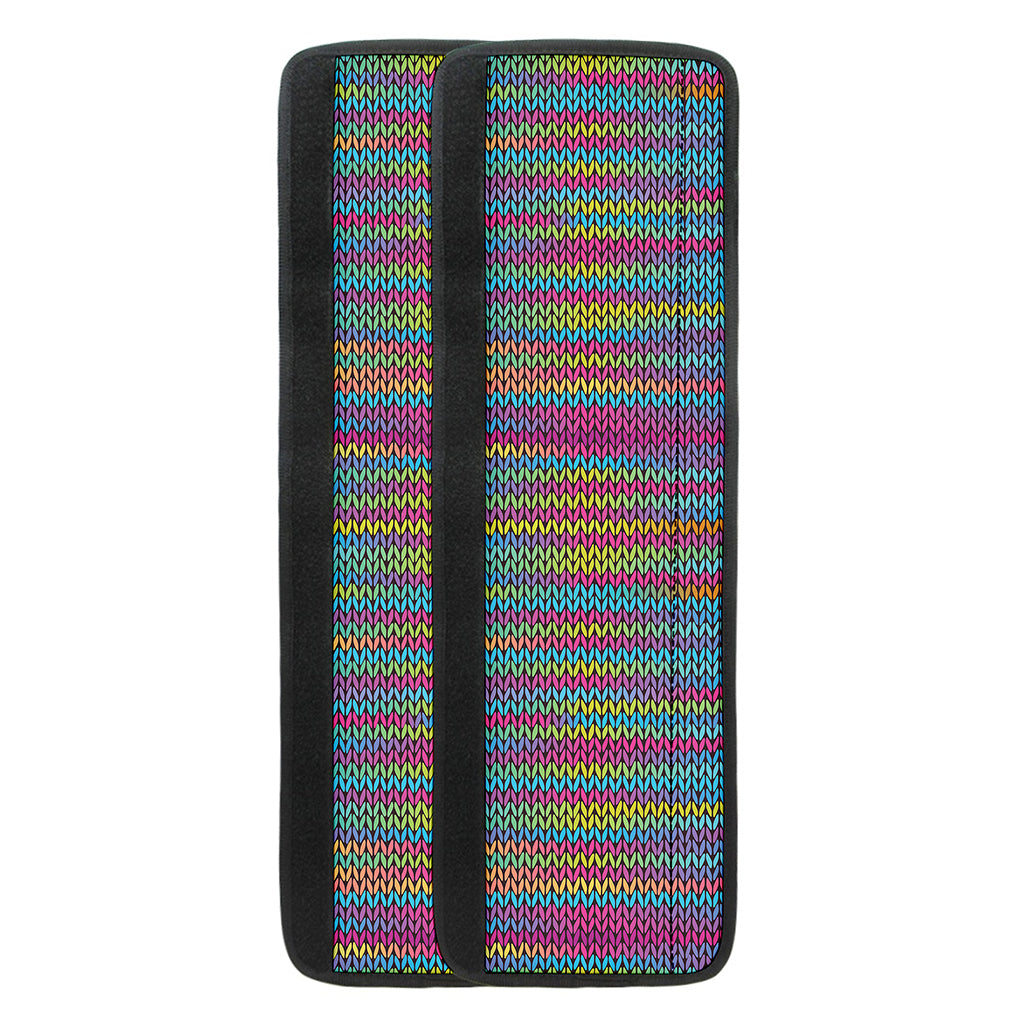 Colorful Knitted Pattern Print Refrigerator Handle Covers