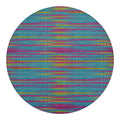 Colorful Knitted Pattern Print Round Blanket