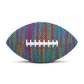 Colorful Knitted Pattern Print Rugby Ball
