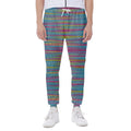 Colorful Knitted Pattern Print Joggers