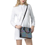 Colorful Knitted Pattern Print Shoulder Handbag