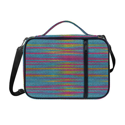 Colorful Knitted Pattern Print Shoulder Strap Bible Bag