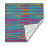 Colorful Knitted Pattern Print Silk Bandana