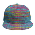 Colorful Knitted Pattern Print Snapback Cap