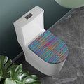 Colorful Knitted Pattern Print Toilet Lid Cover