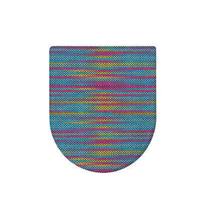Colorful Knitted Pattern Print Toilet Lid Cover