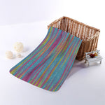 Colorful Knitted Pattern Print Towel