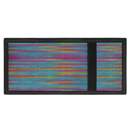 Colorful Knitted Pattern Print Trifold Wallet