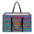 Colorful Knitted Pattern Print Utility Tote Bag