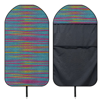 Colorful Knitted Pattern Print Waterproof Car Seat Cover