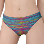 Colorful Knitted Pattern Print Women's Panties