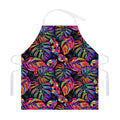Colorful Leaf Tropical Pattern Print Adjustable Apron