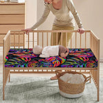 Colorful Leaf Tropical Pattern Print Baby Crib Sheet