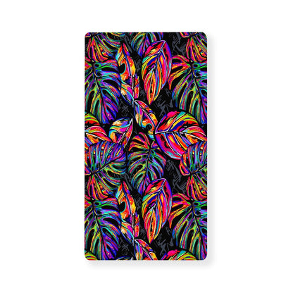 Colorful Leaf Tropical Pattern Print Baby Crib Sheet