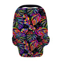 Colorful Leaf Tropical Pattern Print Baby Seat Cover
