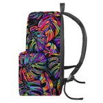 Colorful Leaf Tropical Pattern Print Backpack