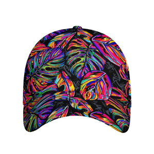 Colorful Leaf Tropical Pattern Print Baseball Cap