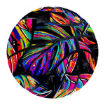 Colorful Leaf Tropical Pattern Print Basketball