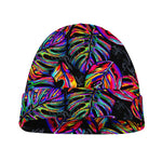 Colorful Leaf Tropical Pattern Print Beanie