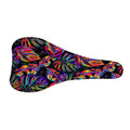 Colorful Leaf Tropical Pattern Print Bicycle Seat Cover