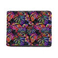 Colorful Leaf Tropical Pattern Print Bifold Wallet