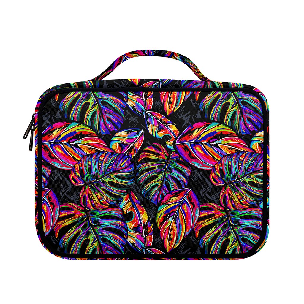 Colorful Leaf Tropical Pattern Print Briefcase Bible Bag