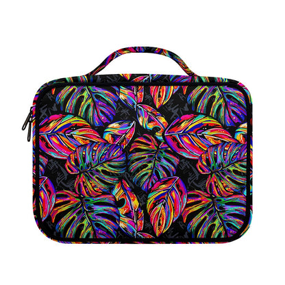 Colorful Leaf Tropical Pattern Print Briefcase Bible Bag