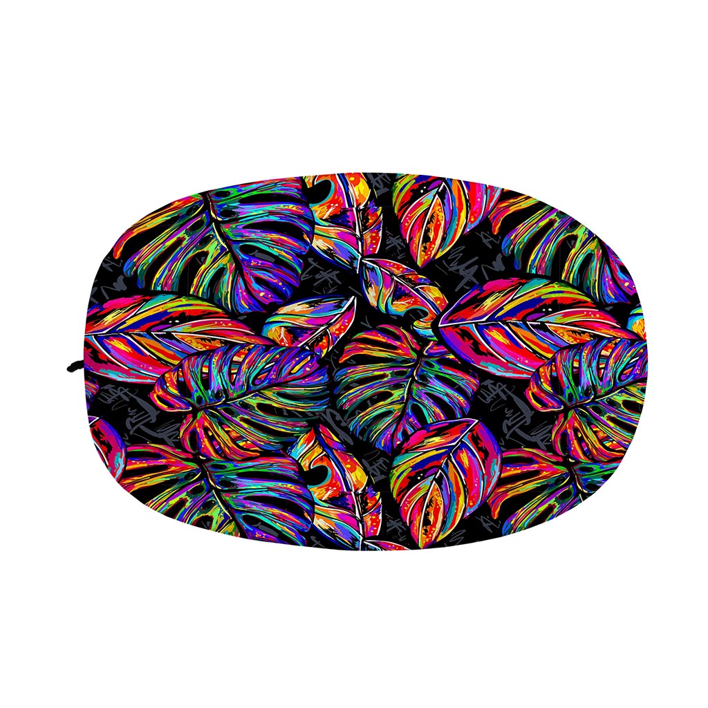 Colorful Leaf Tropical Pattern Print Car Side Mirror Covers