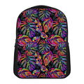 Colorful Leaf Tropical Pattern Print Casual Backpack