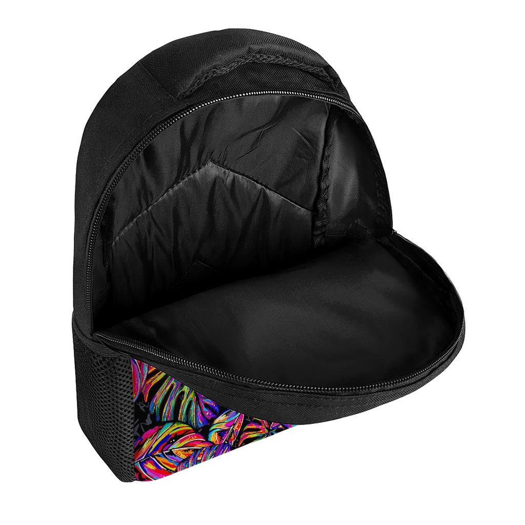 Colorful Leaf Tropical Pattern Print Casual Backpack