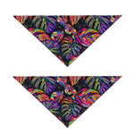 Colorful Leaf Tropical Pattern Print Dog Bandana