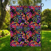 Colorful Leaf Tropical Pattern Print Garden Flag