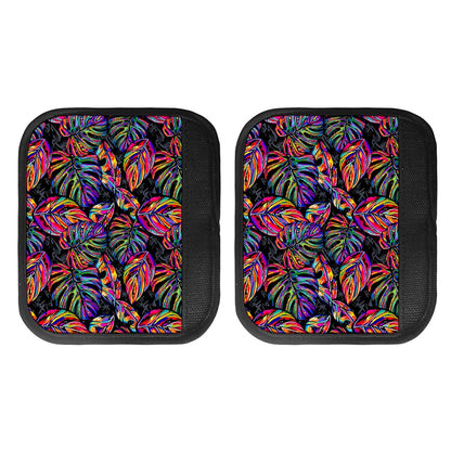 Colorful Leaf Tropical Pattern Print Handle Covers