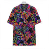 Colorful Leaf Tropical Pattern Print Hawaiian Shirt