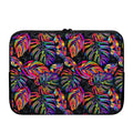 Colorful Leaf Tropical Pattern Print Laptop Sleeve