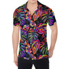 Colorful Leaf Tropical Pattern Print Men's Shirt