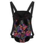 Colorful Leaf Tropical Pattern Print Pet Carrier Backpack