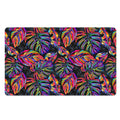 Colorful Leaf Tropical Pattern Print Polyester Doormat